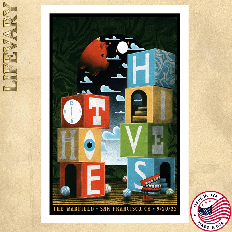 The Hives The Warfield On September 20 2025 Concert Poster