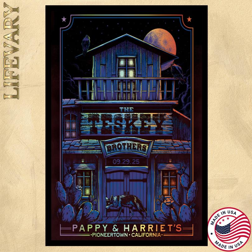 The Teskey Brothers Sept 29, 2025 at the Pappy & Harriet\'s Indoor Stage Pioneertown, CA Poster