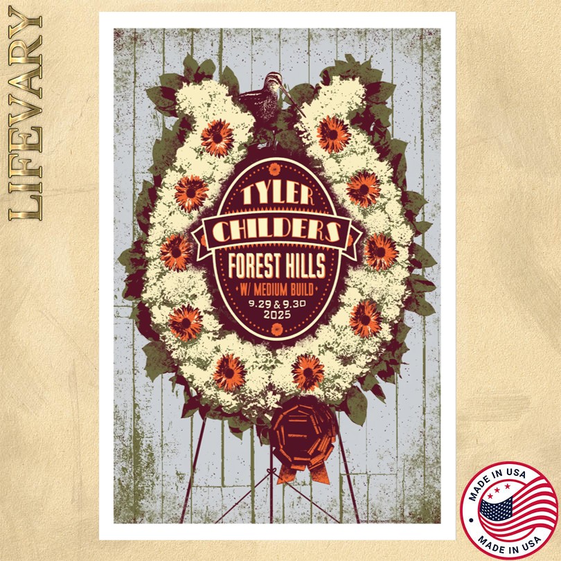 Tyler Childers September 29 2025 At Forest Hills Stadium Show Poster  