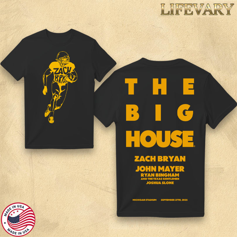 Zach Bryan Michigan Stadium Sep 27 2025 Tee