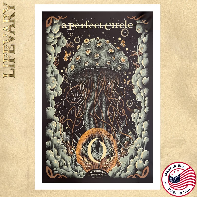 A Perfect Circle October 3 2025 In Sacramento CA Tour Poster  