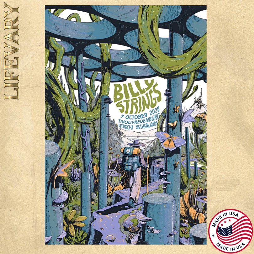 Billy Strings October 7 2025 At TivoliVredenburg Show Poster