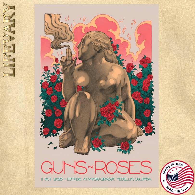 Guns N Roses October 11 2025 At Estadio Atanasio Girardot Show Poster