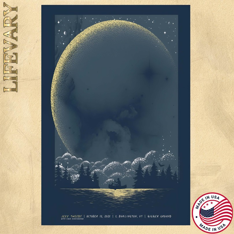 Jeff Tweedy October 13 2025 At Higher Ground Show Poster