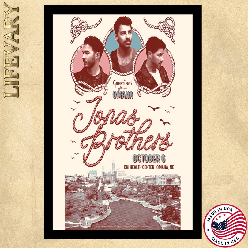 Jonas Brothers At CHI Health Center Omaha October 6 2025 Poster