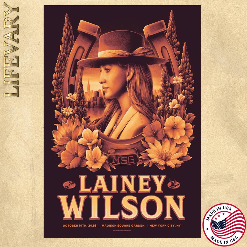 Lainey Wilson October 10 2025 At Madison Square Garden Show Poster