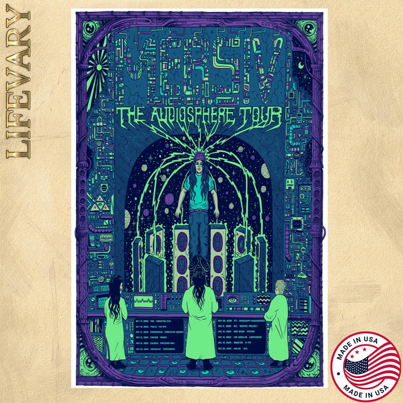 Mersiv The Audiosphere Tour 2025 Merch Poster