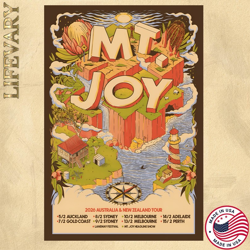 MT Joy 2026 Au And NZ Tour 2026 Poster
