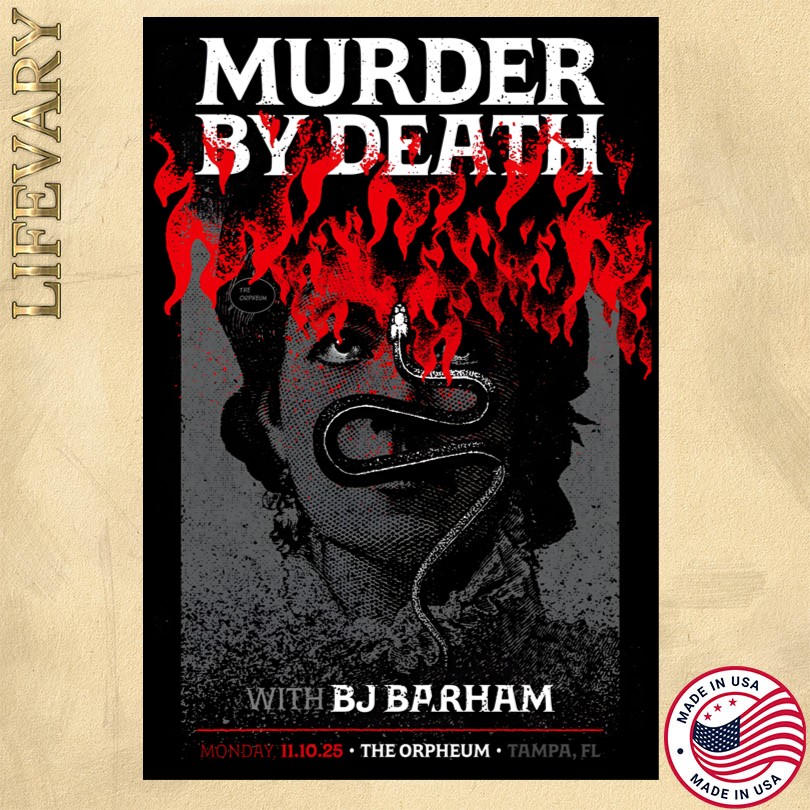 Murder By Death At The Orpheum October 11 2025 Poster