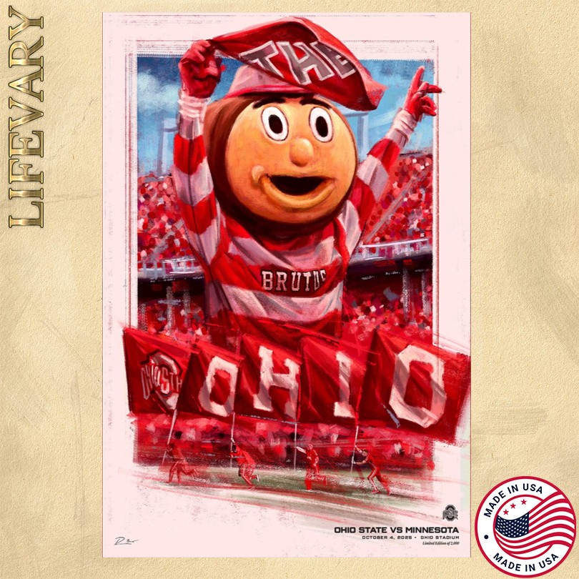 Ohio State Vs Minnesota Oct 4 2025 At BEC Arena Poster