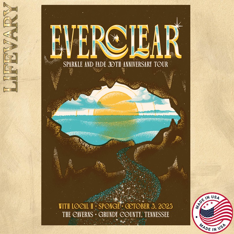 Poster Everclear At The Caverns In Pelham TN On Oct 3 2025