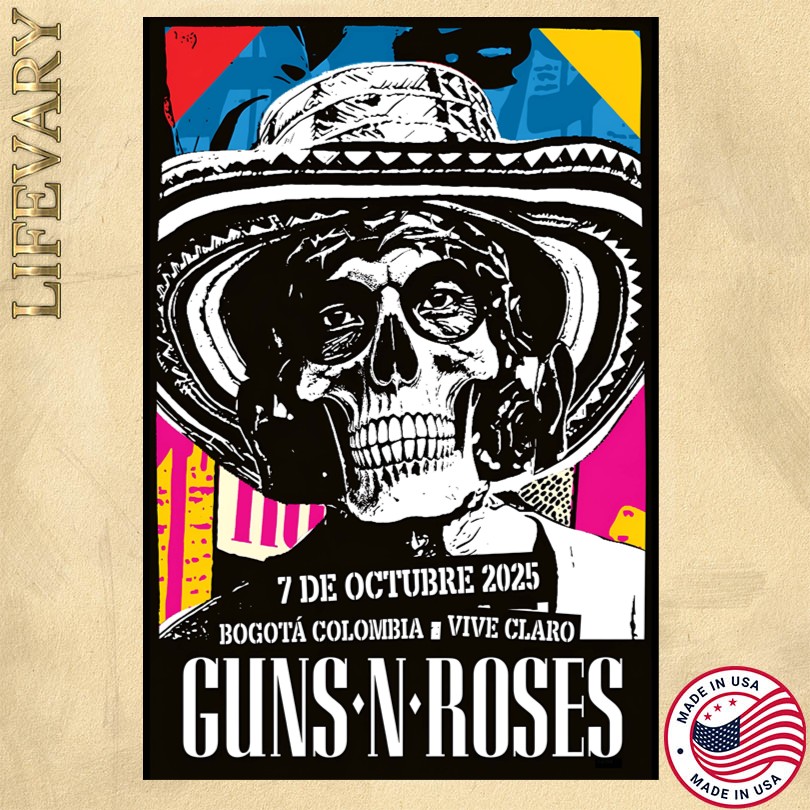 Poster Guns N Roses Vive Claro October 7 2025