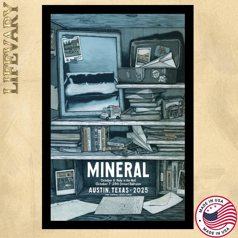 Poster Mineral At The Ballroom In Austin TX On Oct 7 2025