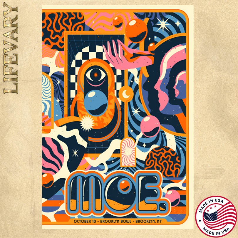 Poster MOE. Brooklyn Bowl October 10 2025 