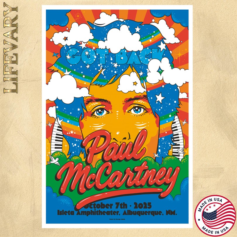 Poster Paul McCartney Isleta Amphitheater October 7 2025