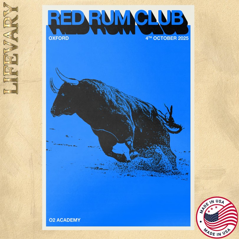 Red Rum Club October 5 2025 In Oxford, UK Tour Poster  