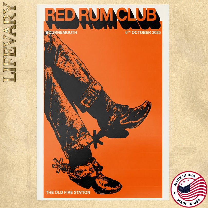 Red Rum Club October 6 2025 Old Fire Station Boscombe, UK Poster