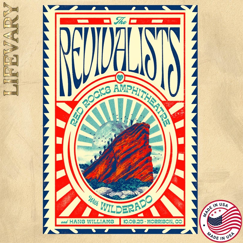 The Revivalists Red Rocks Morrison CO October 9 2025 Poster